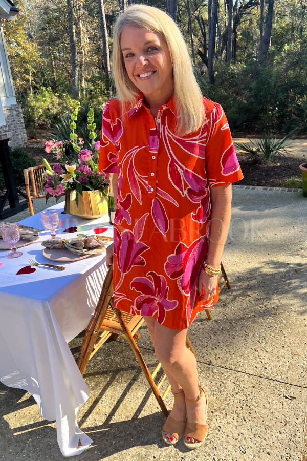 Bennie dress, orange