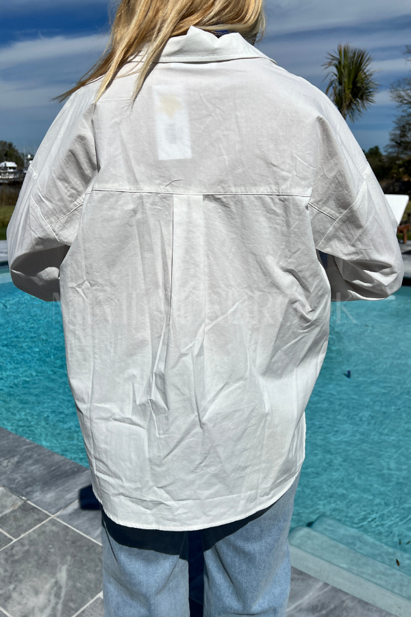 Bessette button down top