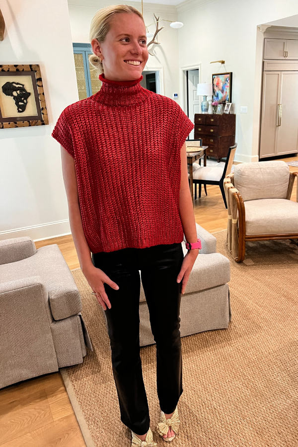 Bilton sweater, red