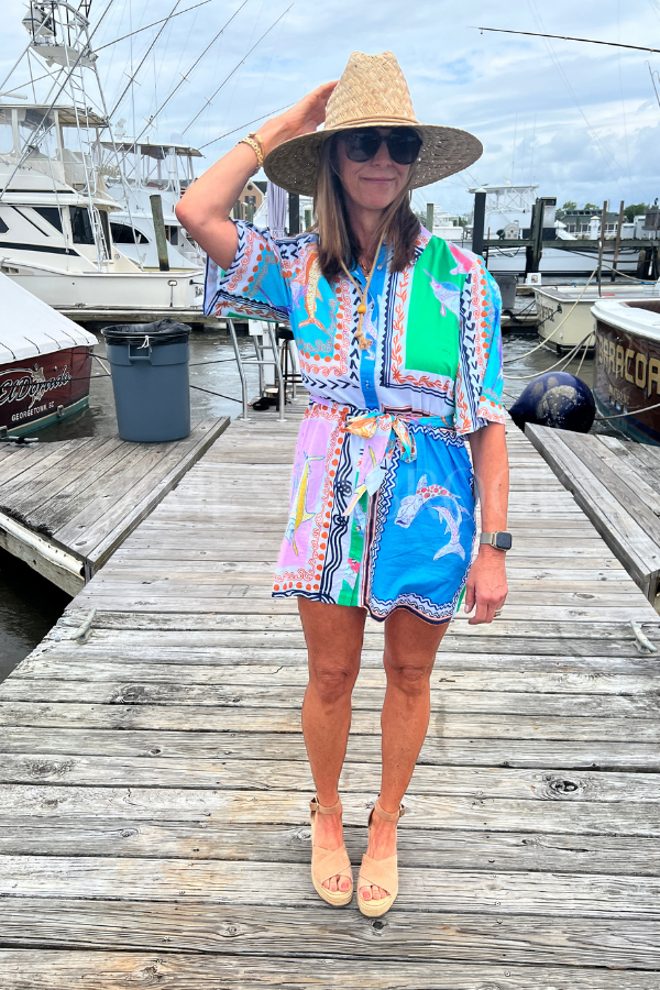 Bimini Dress by King + Pitt, conch republic print (pre-order)