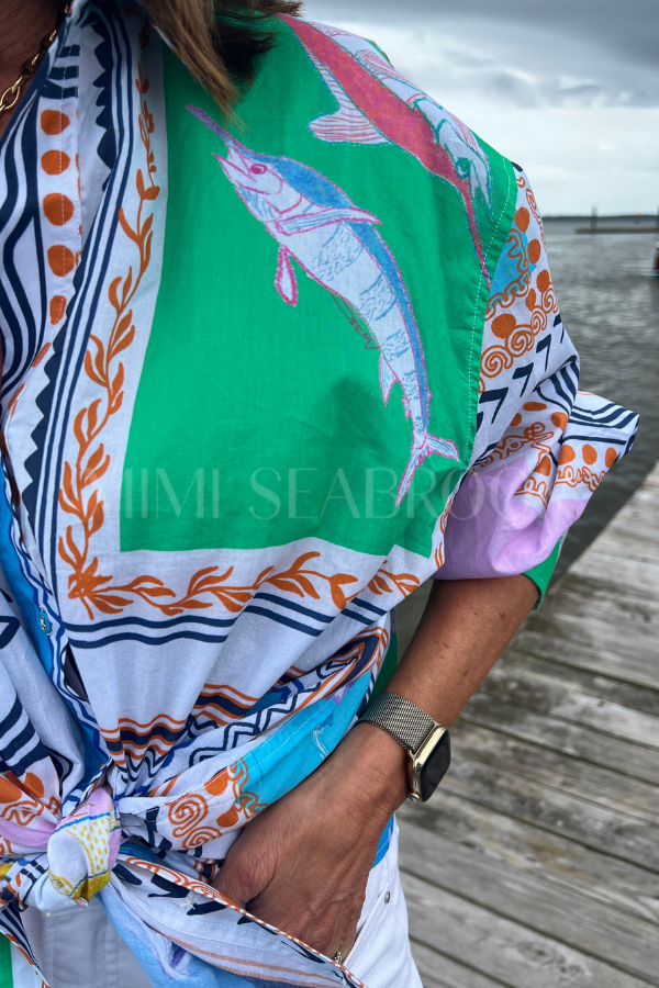 Bimini Dress by King + Pitt, conch republic print (pre-order)