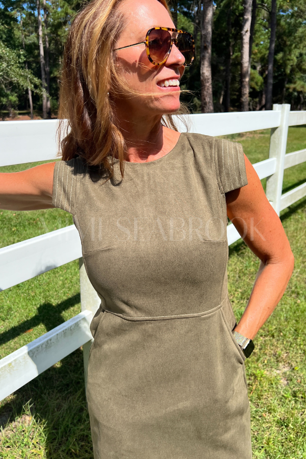 Blackwood dress, olive