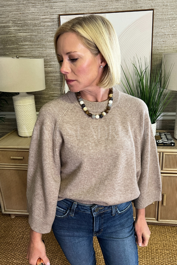 Bonneville sweater, soft mocha