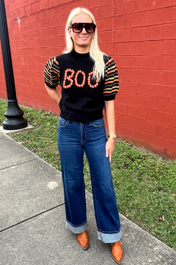 BOO sweater, black