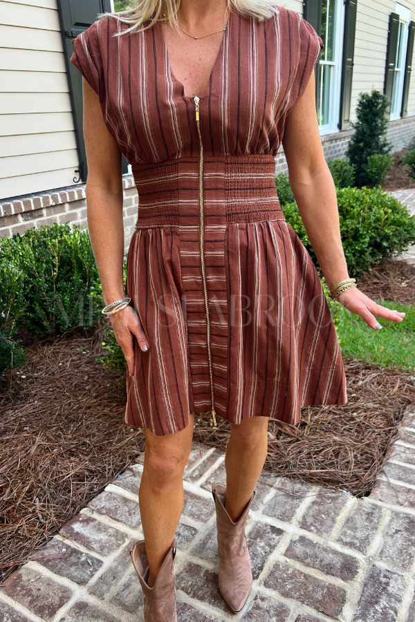 Bowman dress, brown