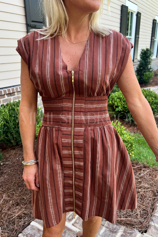 Bowman dress, brown
