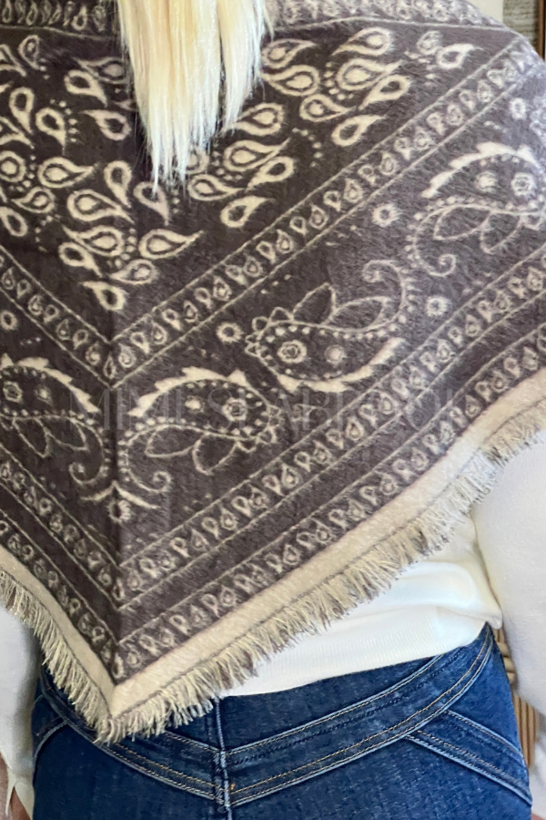 Breckenridge Triangle Scarf, cafe multi