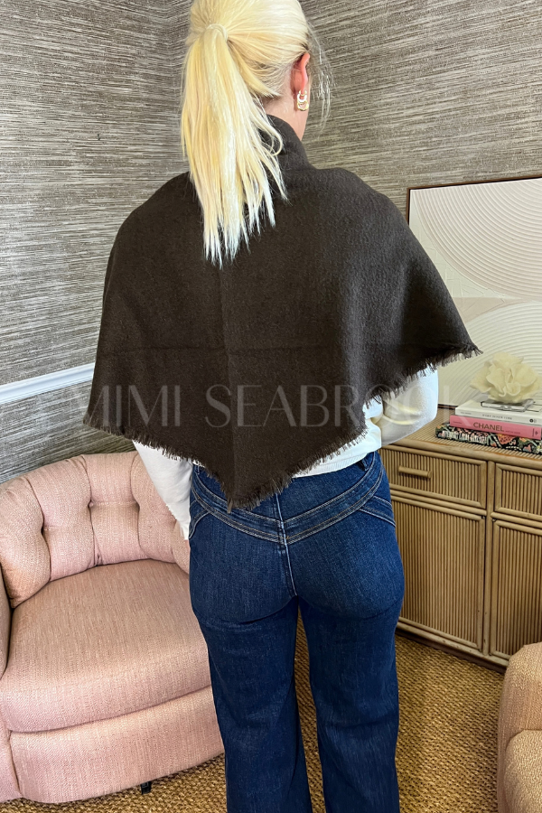 Breckenridge Triangle Scarf, chocolate brown