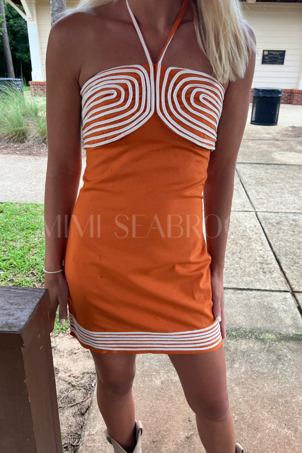 Bretta dress, orange