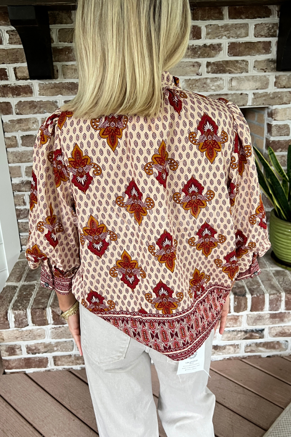 Burkett top, rust