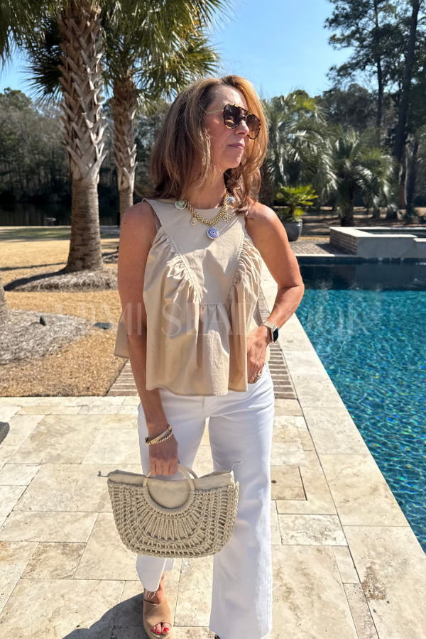 Burton top, taupe