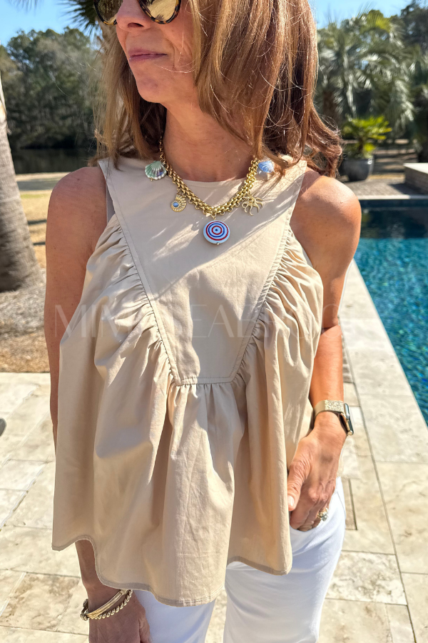 Burton top, taupe