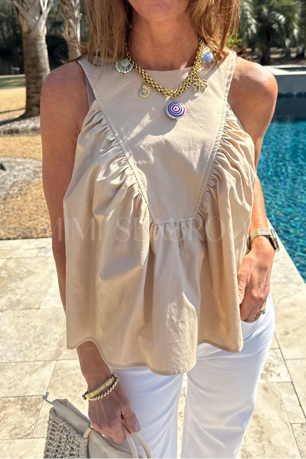 Burton top, taupe