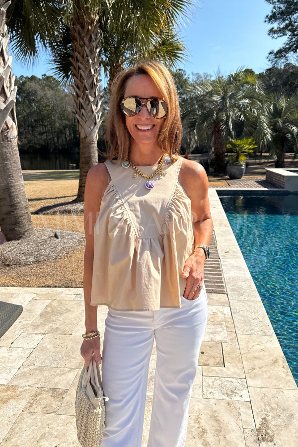 Burton top, taupe