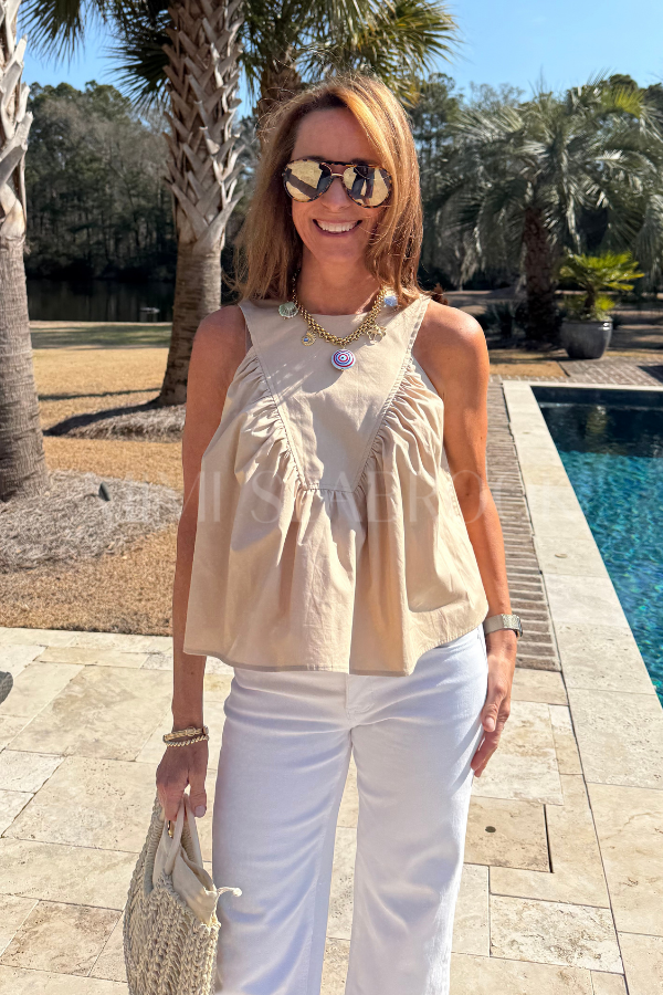 Burton top, taupe