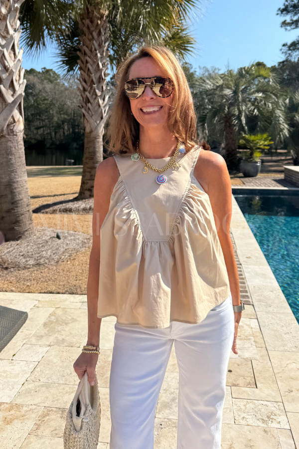 Burton top, taupe