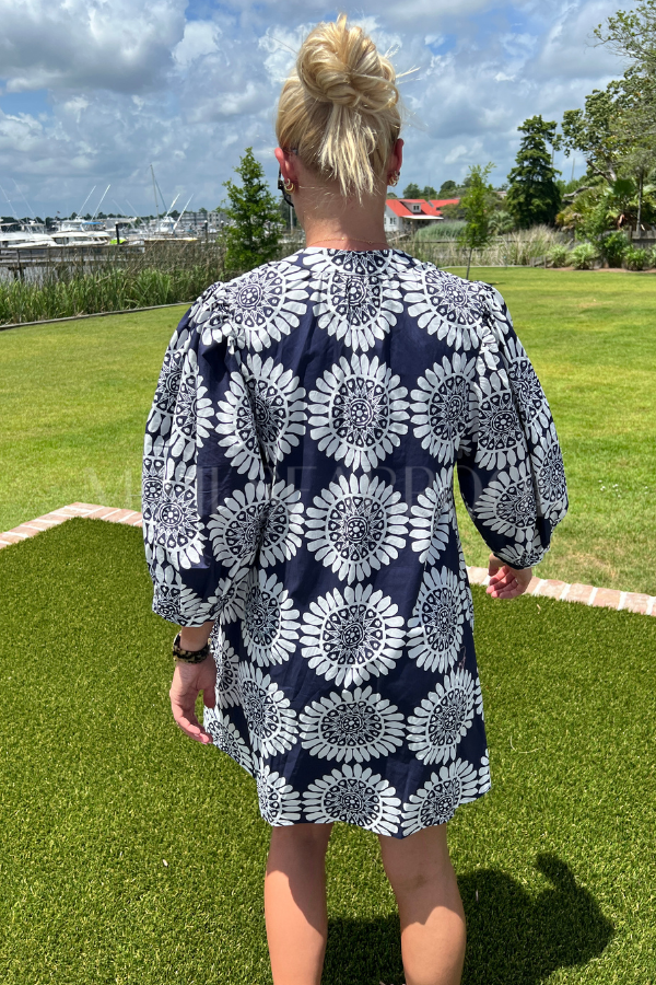 Cabot dress, navy