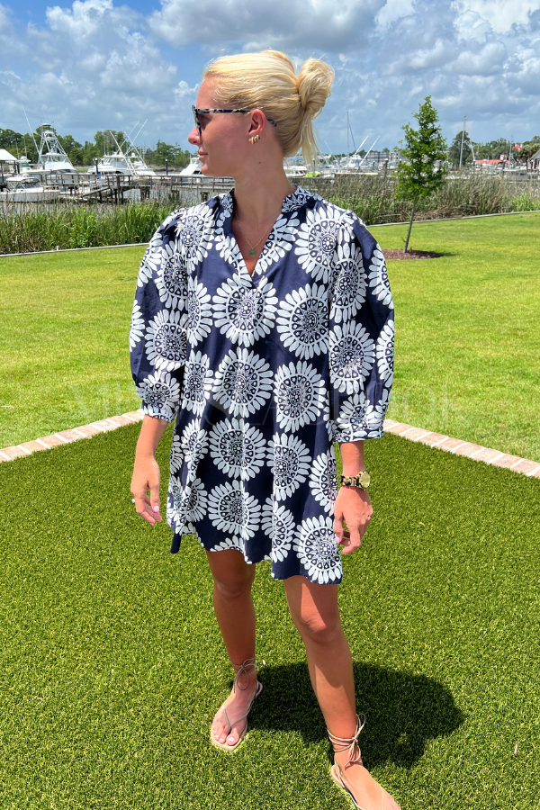Cabot dress, navy