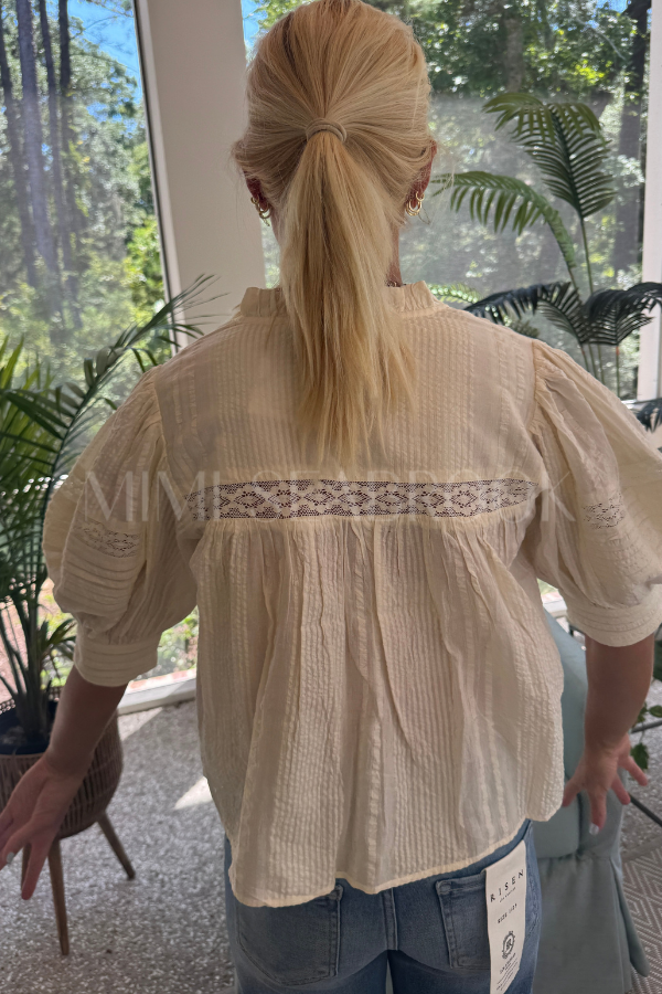 Calhoun top, cream