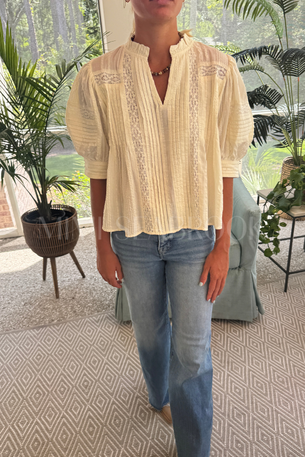 Calhoun top, cream