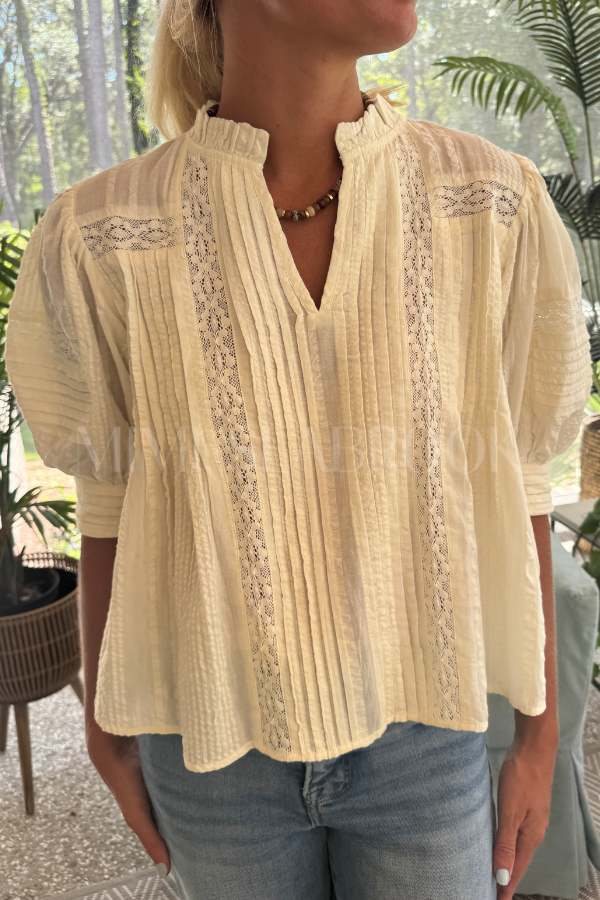 Calhoun top, cream