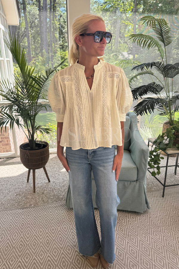 Calhoun top, cream