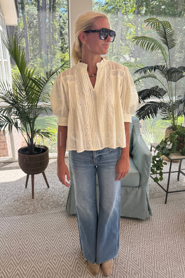 Calhoun top, cream