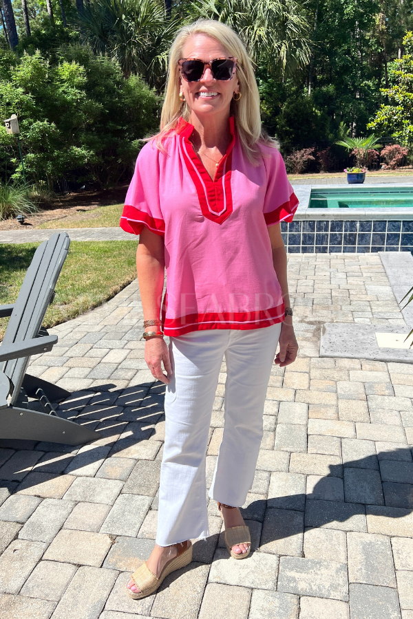 Carell top, pink