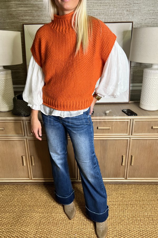 Carleen sweater, rust