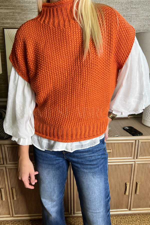 Carleen sweater, rust