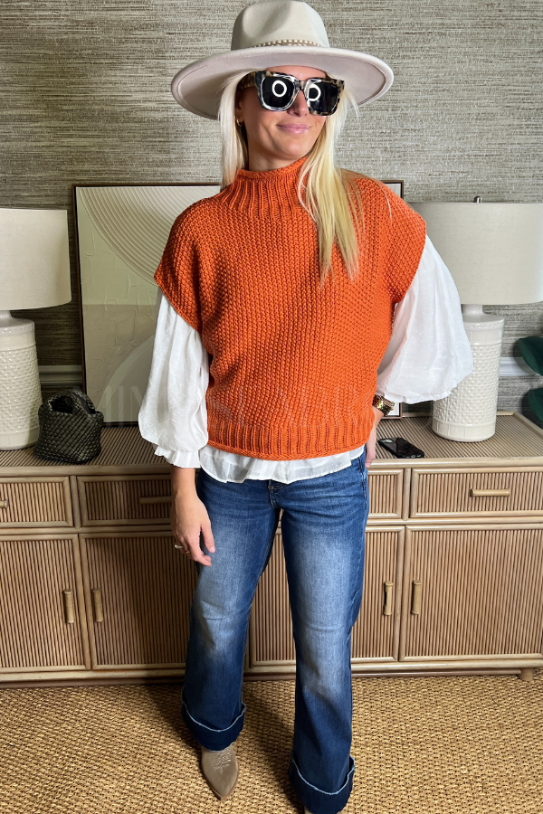 Carleen sweater, rust