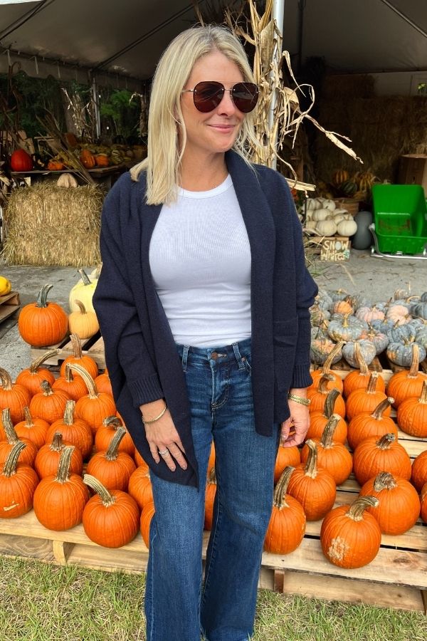 Carlton sweater, navy