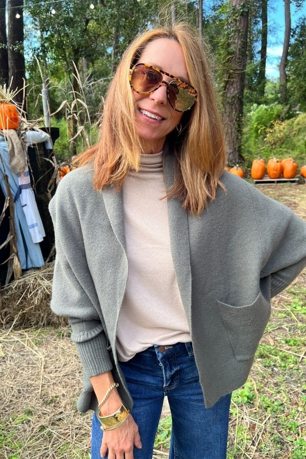 Carlton sweater, olive