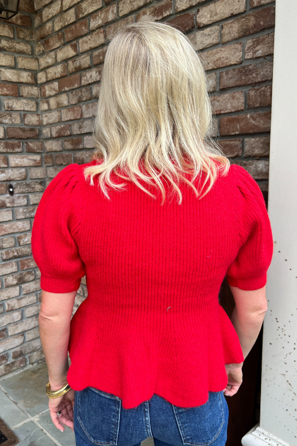 Cary sweater, red