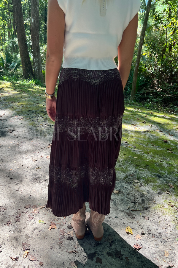 Cecil skirt, burgundy