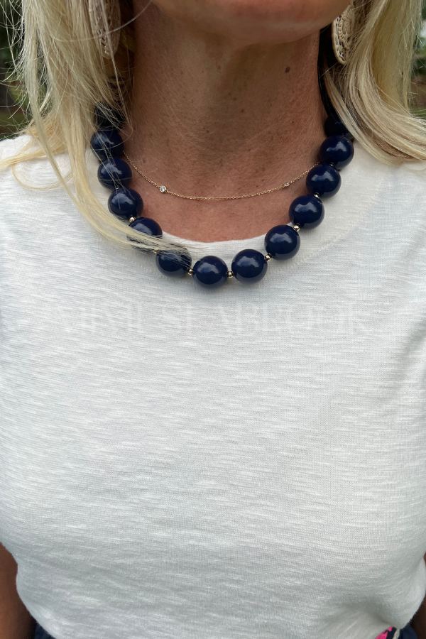 Cephas necklace, navy