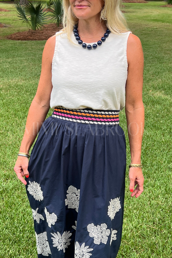 Cephas necklace, navy