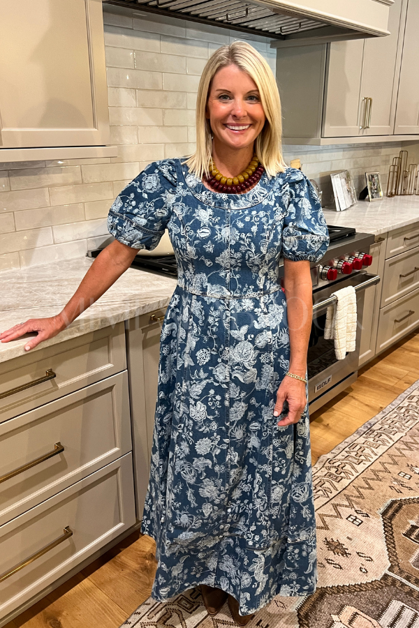 Charlie Midi Dress, Bois Laser Print by Cleobella