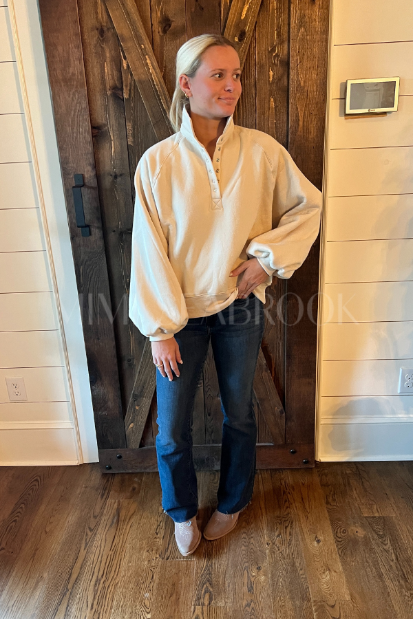 Charlize collared sweater, cream