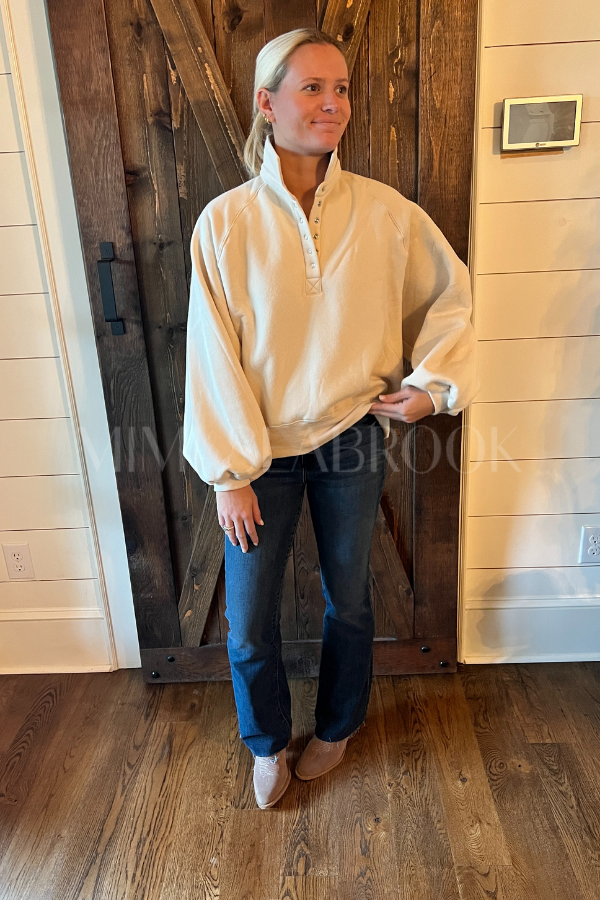 Charlize collared sweater, cream