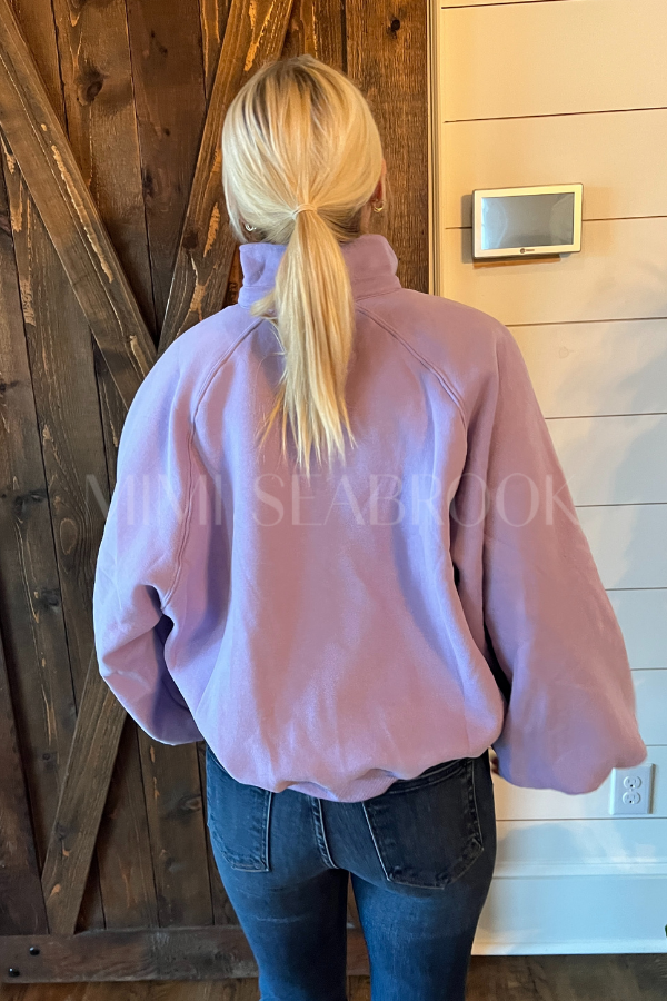 Charlize collared sweater, lavender