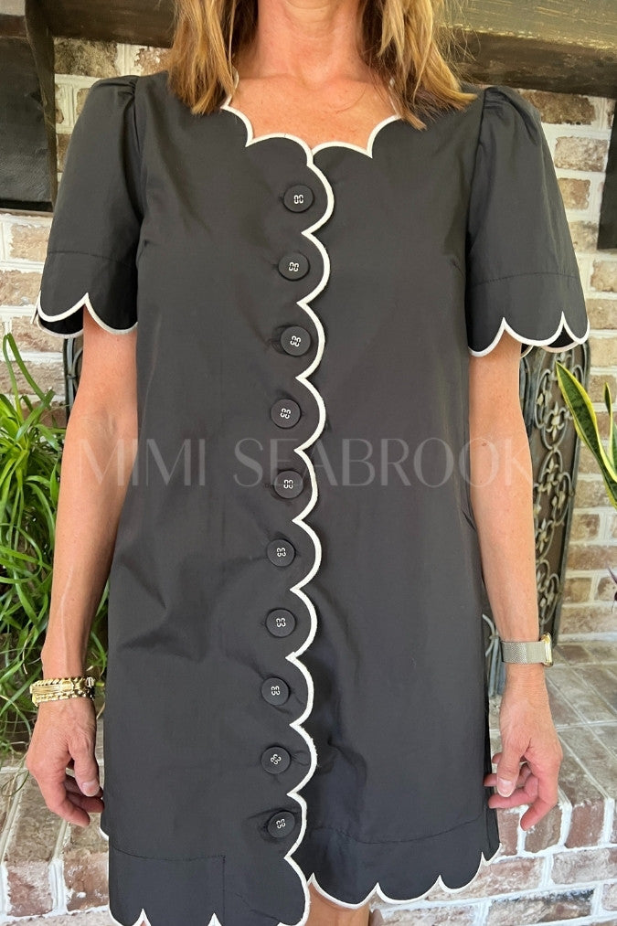 Charnette dress, black