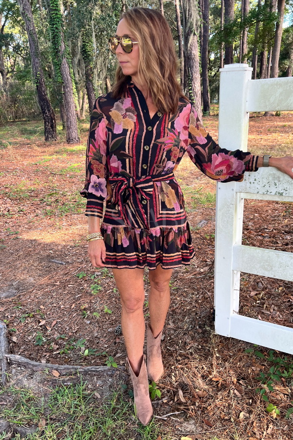 Chenille Flowers Mini Dress by Farm Rio