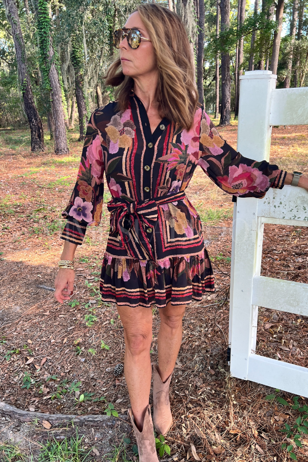 Chenille Flowers Mini Dress by Farm Rio