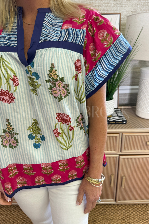 Clarance top, magenta