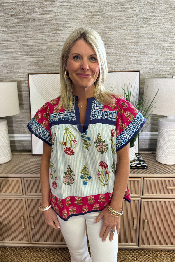 Clarance top, magenta
