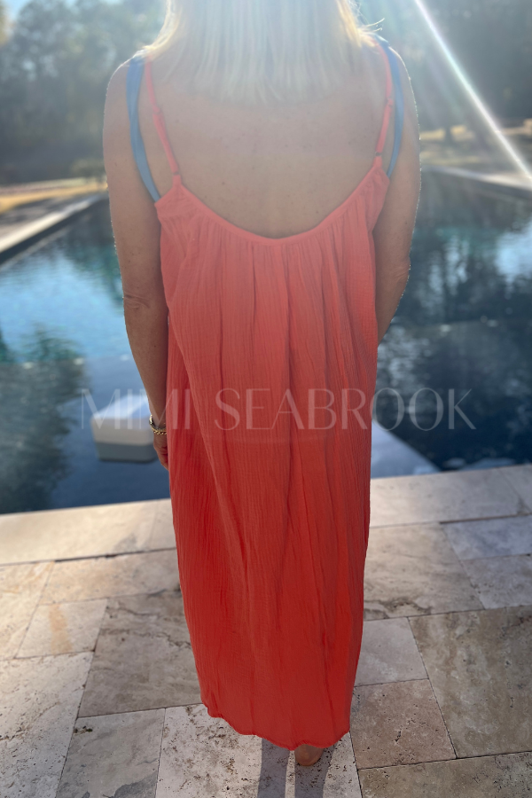 Clearmont coverup, red/orange
