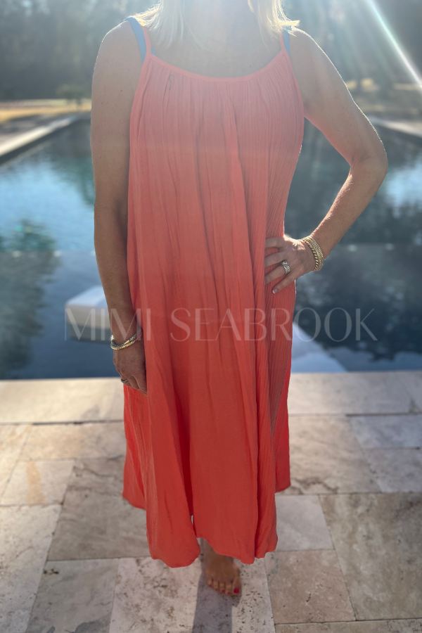 Clearmont coverup, red/orange