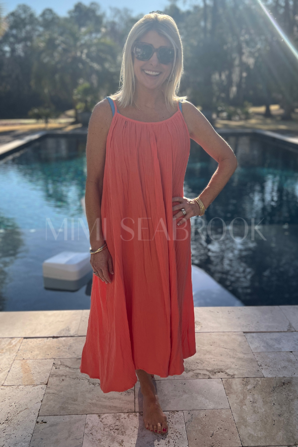 Clearmont coverup, red/orange