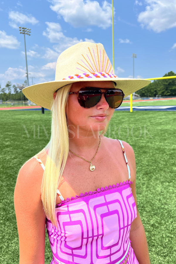 Clemson Palm Hat by Tipsy Threads